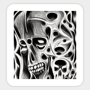 Abstract ghost image Sticker